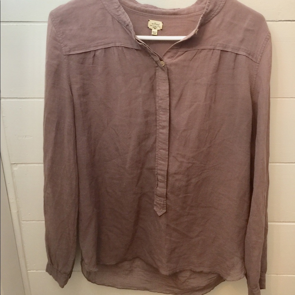 Wilfred women’s medium 3/4 button top